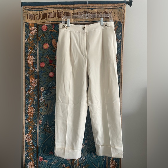 Banana Republic Cream Trousers - Elegant | Size 8 - Picture 2 of 11